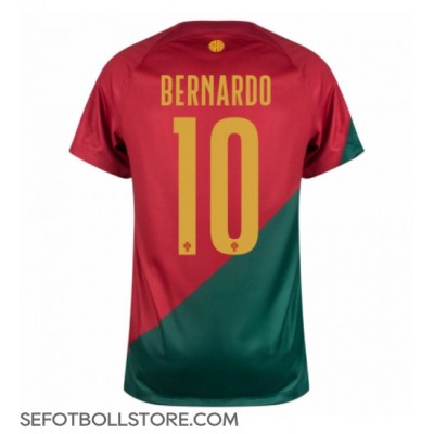 Portugal Bernardo Silva #10 Replika Hemmatröja VM 2022 Kortärmad